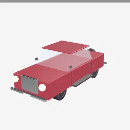 Vintage Car low-poly 3D model (11,748 tris)