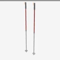Trekking Poles low-poly 3D model (1,264 tris)