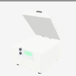 Centrifuge low-poly 3D model (1,624 tris)