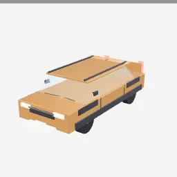 Crossover Suv low-poly 3D model (12,532 tris)