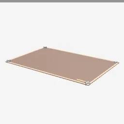 Desk Pad low-poly 3D model (1,620 tris)