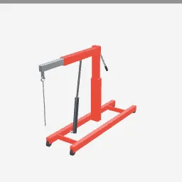Engine Hoist low-poly 3D model (4,080 tris)