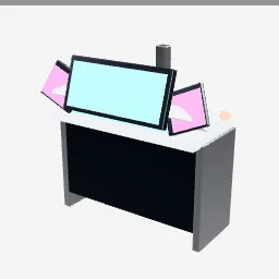 Control Console low-poly 3D model (2,472 tris)