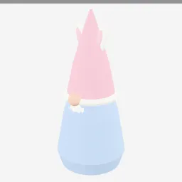 Easter Gnome low-poly 3D model (7,532 tris)