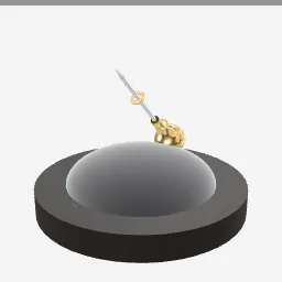 Tie Pin low-poly 3D model (6,382 tris)