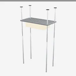 Garage Ceiling Rack low-poly 3D model (7,472 tris)