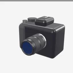 Dslr Camera low-poly 3D model (2,672 tris)
