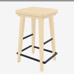 Counter Stool low-poly 3D model (1,952 tris)