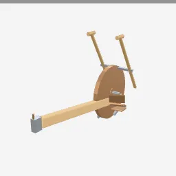 Horse Plow low-poly 3D model (2,152 tris)