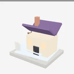 Haunted House Mini low-poly 3D model (2,208 tris)