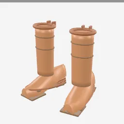 Cowboy Boot low-poly 3D model (8,672 tris)