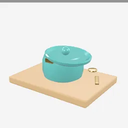 Salt Cellar low-poly 3D model (3,396 tris)