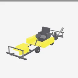 Go Kart low-poly 3D model (18,836 tris)