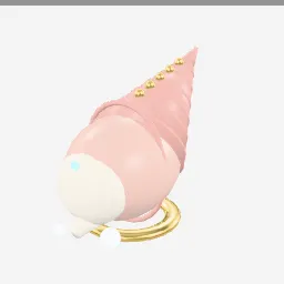 Siren Seashell low-poly 3D model (11,936 tris)