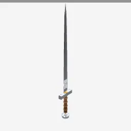 Arming Sword low-poly 3D model (1,624 tris)