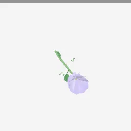 Clematis low-poly 3D model (27,520 tris)