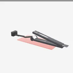 Hair Straightener low-poly 3D model (1,544 tris)