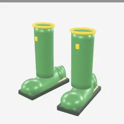 Wellington Rain Boot low-poly 3D model (9,216 tris)