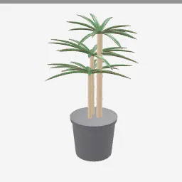 Dracaena low-poly 3D model (15,864 tris)
