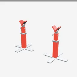 Jack Stands low-poly 3D model (3,480 tris)