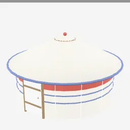 Yurt low-poly 3D model (5,752 tris)