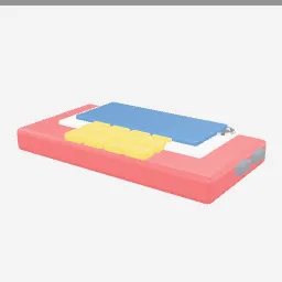 Toy Phone low-poly 3D model (2,452 tris)