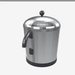 Coffee Percolator low-poly 3D model (3,952 tris)