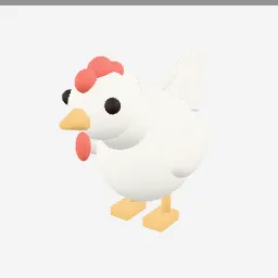 Chicken low-poly 3D model (6,188 tris)