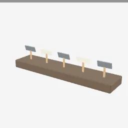 Plant Labels low-poly 3D model (1,268 tris)
