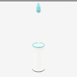 Toilet Brush Set low-poly 3D model (2,868 tris)