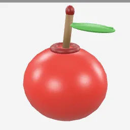 Food Apple low-poly 3D model (2,060 tris)