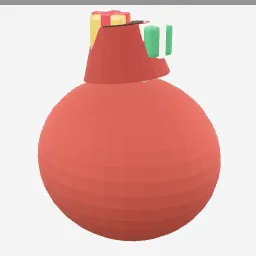 Santa Sack low-poly 3D model (3,152 tris)