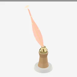 Phoenix Feather low-poly 3D model (3,252 tris)