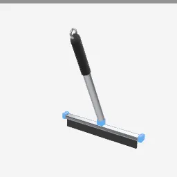 Squeegee low-poly 3D model (2,788 tris)