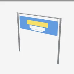 Sale Banner low-poly 3D model (4,348 tris)