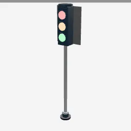 Traffic Light low-poly 3D model (2,412 tris)
