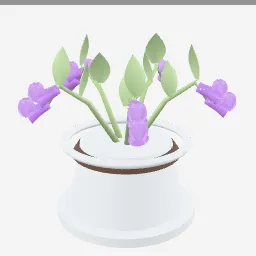 Petunia low-poly 3D model (22,156 tris)