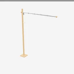 Curtain Rod low-poly 3D model (5,976 tris)