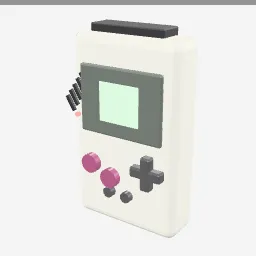 Handheld Console low-poly 3D model (2,056 tris)
