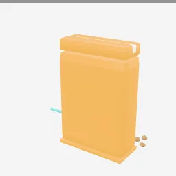 Pet Food Bag low-poly 3D model (4,200 tris)