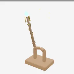 Magic Wand low-poly 3D model (5,240 tris)