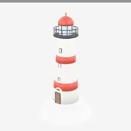 Lighthouse low-poly 3D model (7,842 tris)