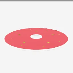Tree Skirt low-poly 3D model (6,604 tris)