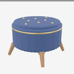 Ottoman low-poly 3D model (11,352 tris)
