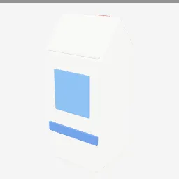 Milk Carton low-poly 3D model (392 tris)