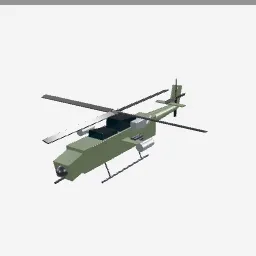 Attack Helicopter low-poly 3D model (5,280 tris)