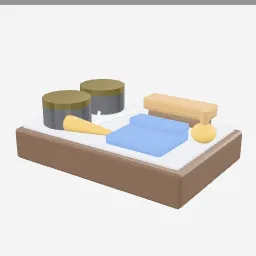 Shoe Care Kit low-poly 3D model (2,184 tris)