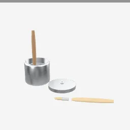 Brush Washer low-poly 3D model (4,256 tris)