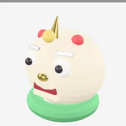 Lion Dance Head low-poly 3D model (8,960 tris)