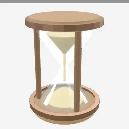 Hourglass Sand low-poly 3D model (1,748 tris)